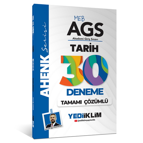 MEB AGS Ahenk Tarih Tamamı Çözümlü 30 Deneme Yediiklim Yayınları 2025