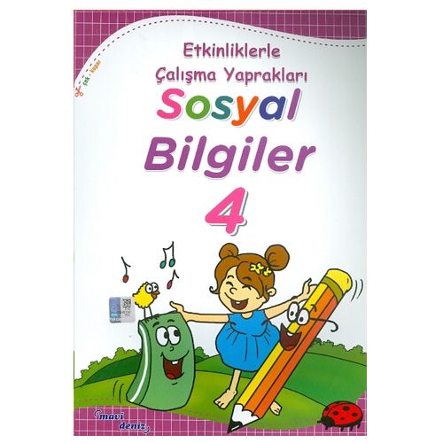 4. Sınıf Sosyal Bilgiler Etkinliklerle Çalışma Yaprakları Mavi Deniz Yayınları