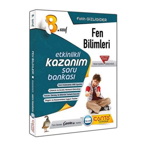 8. Sınıf Fen Bilimleri Etkinlikli Kazanım Soru Bankası Çanta Yayınları
