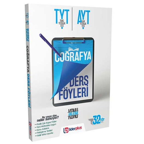 TYT AYT Coğrafya Konu Anlatımlı Ders Föyleri Lider Plus Yayınları