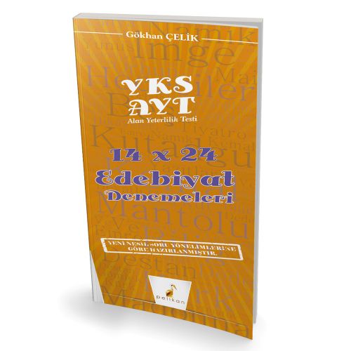 YKS AYT 14x24 Edebiyat Denemeleri Bankası Pelikan Yayınları