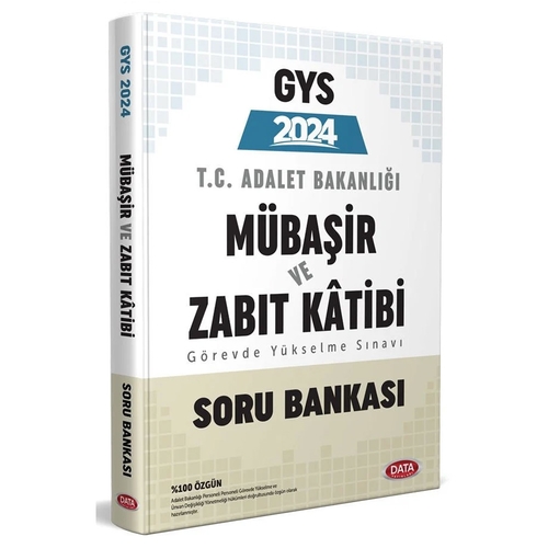 GYS Adalet Bakanlığı Mübaşir ve Zabıt Katibi Soru Bankası Data Yayınları 2024