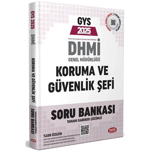 GYS DHMİ Genel Müdürlüğü Koruma ve Güvenlik Şefi Soru Bankası Data Yayınları 2025