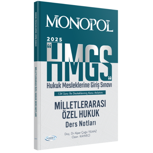 HMGS Milletlerarası Özel Hukuk Ders Notları Monopol Yayınları 2025