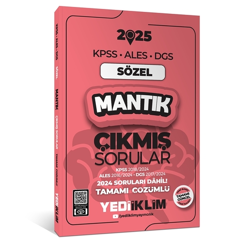 KPSS ALES DGS Sözel Mantık Çıkmış Sorular ve Çözümleri Yediiklim Yayınları 2025