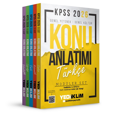 KPSS Genel Yetenek Genel Kültür Konu Anlatımlı Modüler Set Yediiklim Yayınları 2026