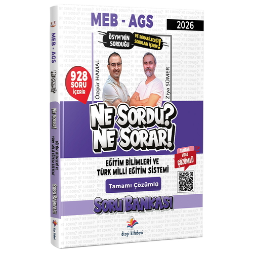 MEB AGS Eğitim Bilimleri ve Türk Milli Eğitim Sistemi Ne Sordu Ne Sorar Soru Bankası Dizgi Kitap Yayınları 2026