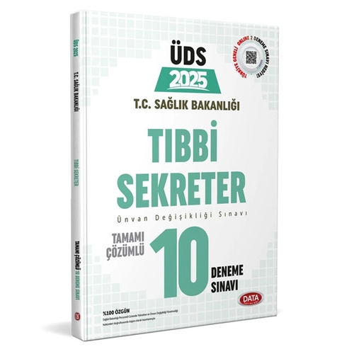 ÜDS Sağlık Bakanlığı Tıbbi Sekreter 10 Deneme Sınavı Data Yayınları 2025