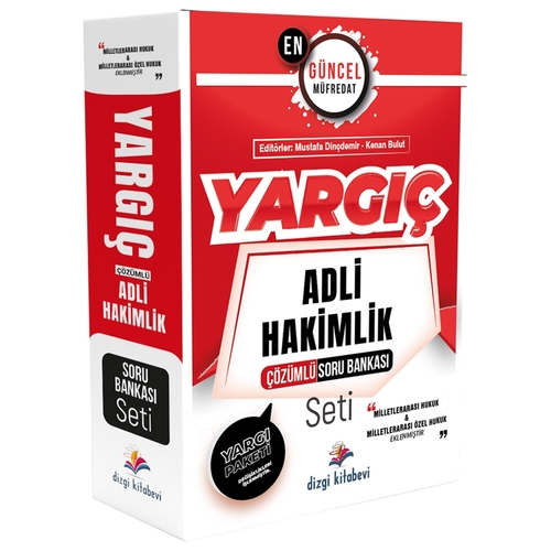YARGIÇ Adli Hakimlik Çözümlü Soru Bankası Seti Dizgi Kitap Yayınları 2024