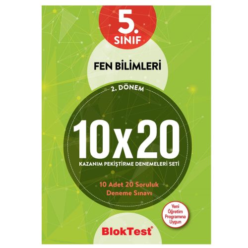 5. Sınıf Fen Bilimleri 2. Dönem 10x20 Kazanım Pekiştirme Denemeleri Tudem Yayınları