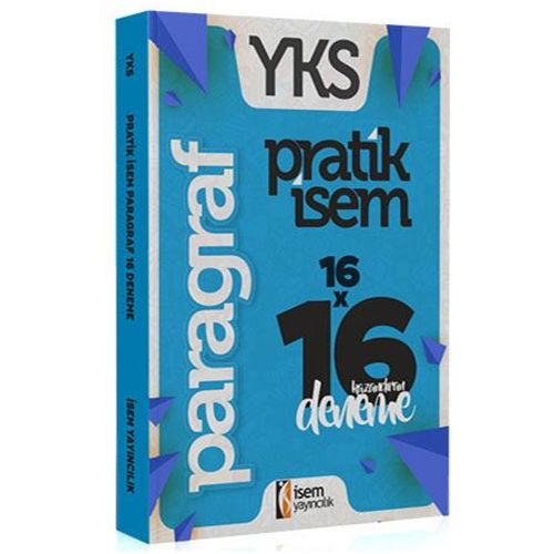 YKS Pratik İsem Kazandıran Paragraf 16 Deneme İsem Yayınları
