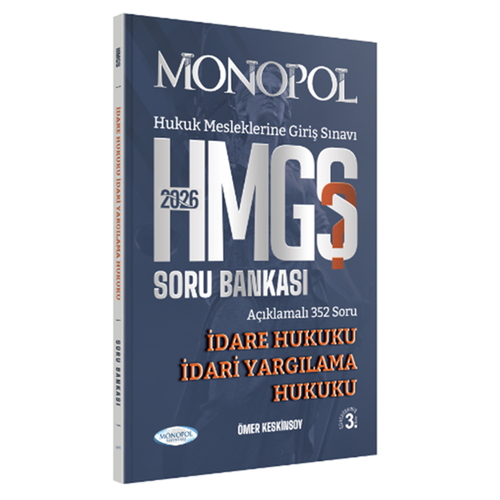 HMGS İdare Hukuku İdari Yargılama Hukuku Soru Bankası Monopol Yayınları 2026