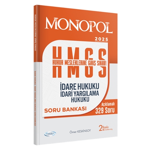 HMGS İdare Hukuku İdari Yargılama Hukuku Soru Bankası Monopol Yayınları 2025