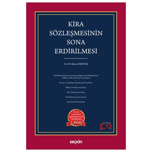 Kira Sözleşmesinin Sona Erdirilmesi - Burcu Sırataş