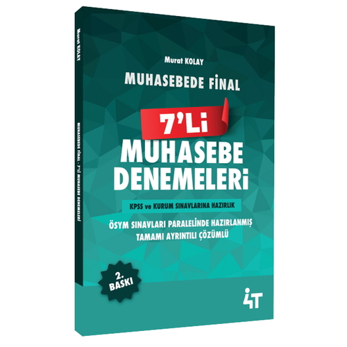 KPSS A Grubu Muhasebede Final 7 li Muhasebe Denemeleri 4T Yayınları 2025