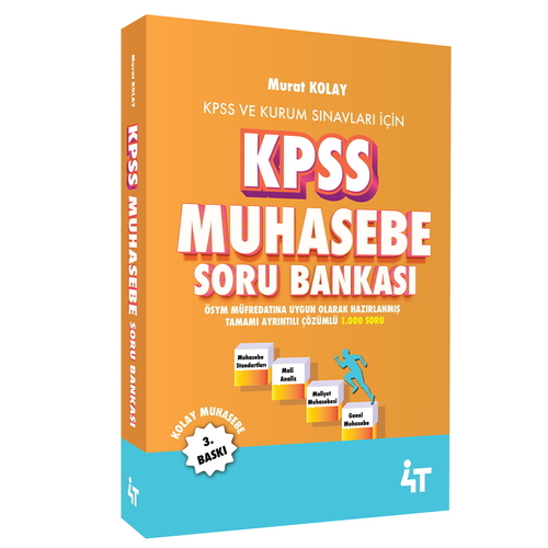 KPSS Muhasebe Soru Bankası Murat Kolay 4T Yayınları 2025