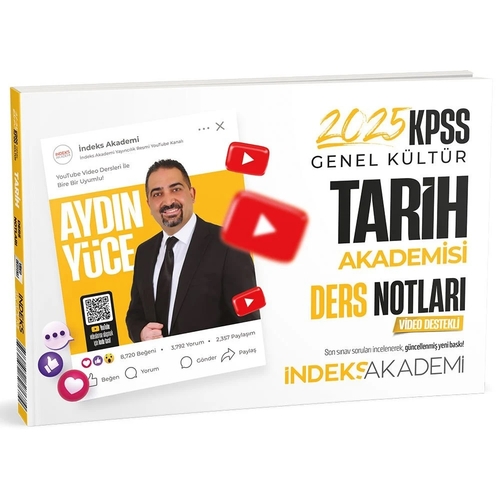 KPSS Tarih Akademisi Video Ders Notları İndeks Akademi Yayınları 2025