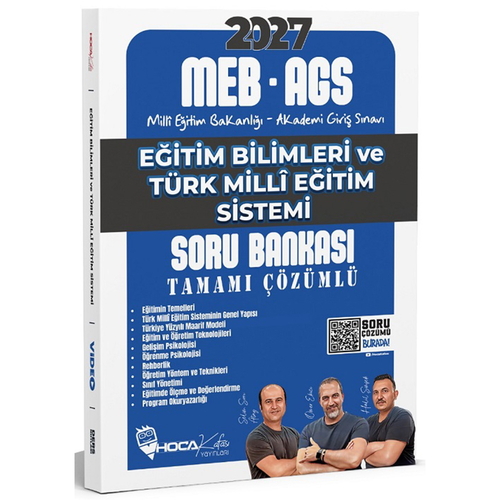 MEB-AGS Eğitim Bilimleri ve Türk Milli Eğitim Sistemi Soru Bankası Hoca Kafası Yayınları 2027
