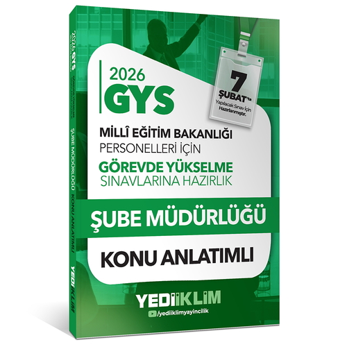 MEB GYS Şube Müdürlüğü Konu Anlatımı Yediiklim Yayınları 2026