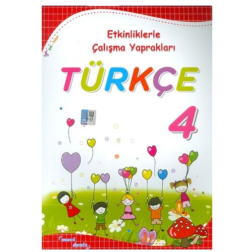 4. Sınıf Türkçe Etkinliklerle Çalışma Yaprakları Mavi Deniz Yayınları