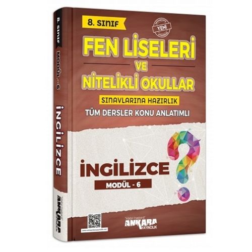 8. Sınıf İngilizce Konu Anlatımlı Modül 6 Ankara Yayınları