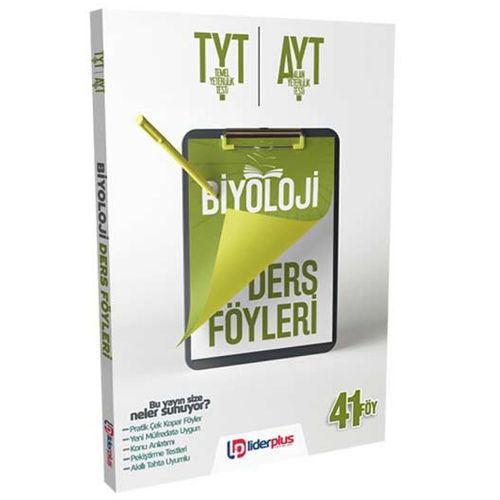 TYT AYT Biyaoloji Konu Anlatımlı Ders Föyleri Lider Plus Yayınları