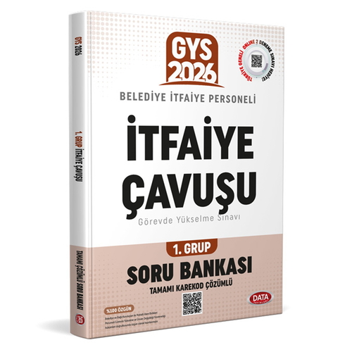GYS Belediye İtfaiye Personeli İtfaiye Çavuşu 1. Grup Soru Bankası Data Yayınları 2026