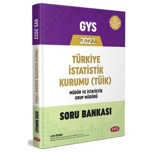 GYS Türkiye İstatistik Kurumu TÜİK Soru Bankası Data Yayınları 2023