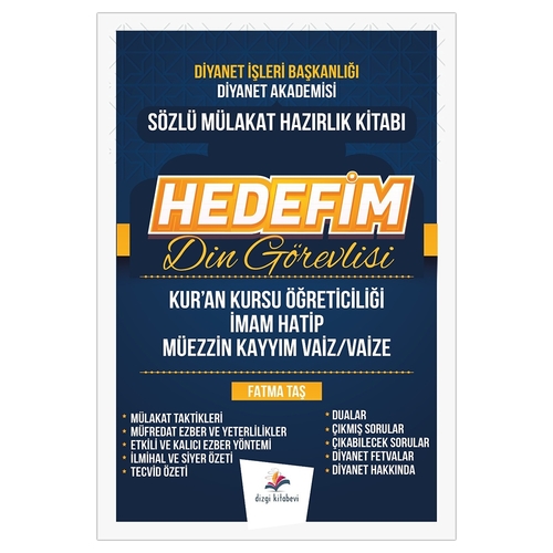 Hedefim Din Görevlisi Sözlü Mülakat Hazırlık Kitabı Dizgi Kitap Yayınları 2025
