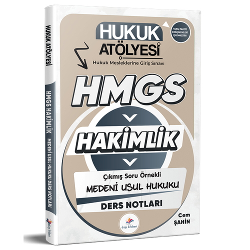 Hukuk Atölyesi HMGS Hakimlik Çıkmış Soru Örnekli Medeni Usul Hukuku Ders Notları Dizgi Kitap Yayınları 2026