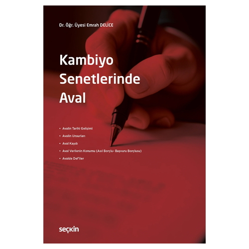 Kambiyo Senetlerinde Aval - Emrah Delice