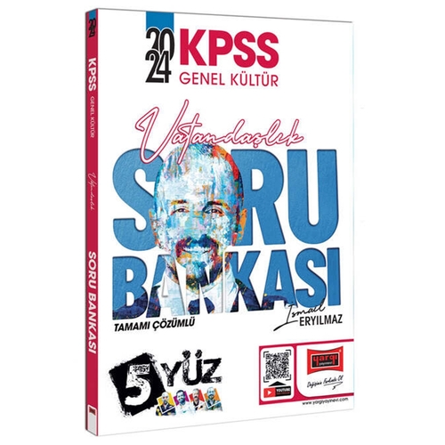 KPSS 5Yüz Vatandaşlık Tamamı Çözümlü Soru Bankası Yargı Yayınları 2024