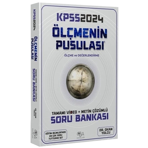 KPSS Eğitim Bilimleri Ölçmenin Pusulası Soru Bankası Video Çözümlü CBA Yayınları 2024