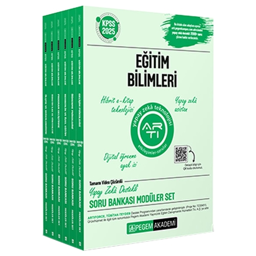 KPSS Eğitim Bilimleri Soru Bankası Modüler Seti Pegem Akademi Yayınları 2025