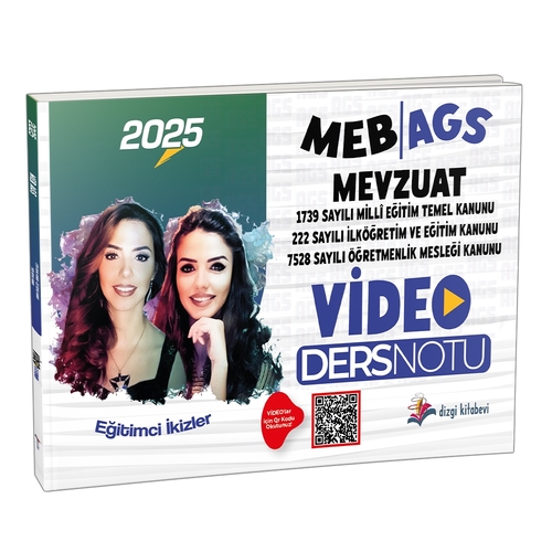 MEB AGS Mevzuat Video Ders Notu Dizgi Kitap Yayınları 2025