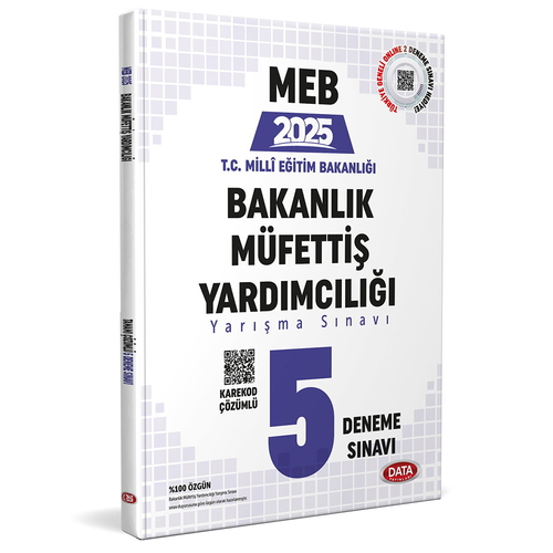 MEB Bakanlık Müfettiş Yardımcılığı 5 Deneme Sınavı Data Yayınları 2025
