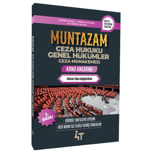 Muntazam Ceza Hukuku Genel Hükümler Ceza Muhakemesi Konu Anlatımı 4T Yayınları 2025