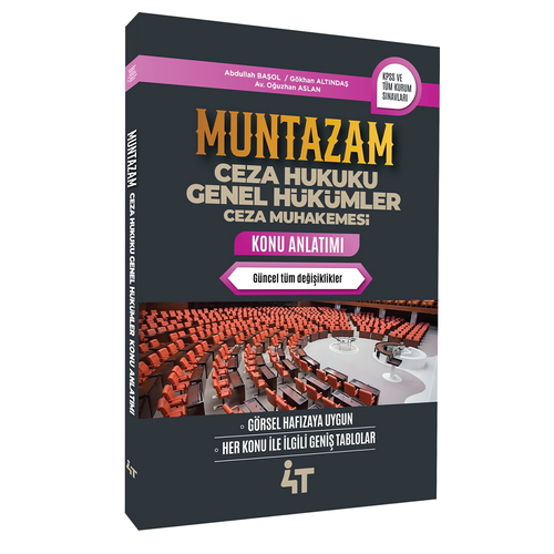 Muntazam Ceza Hukuku Genel Hükümler Ceza Muhakemesi Konu Anlatımı 4T Yayınları 2025