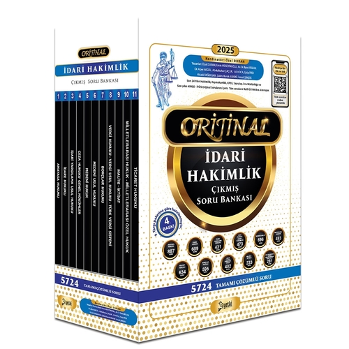 Orijinal İdari Hakimlik Çıkmış Soru Bankası Seti Yetki Yayınları 2025