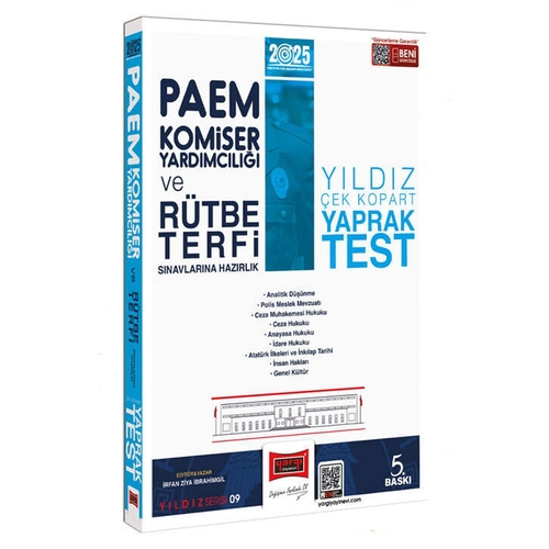 PAEM Komiser Yardımcılığı ve Rütbe Terfi Çek Kopart Yaprak Test Yargı Yayınları 2025