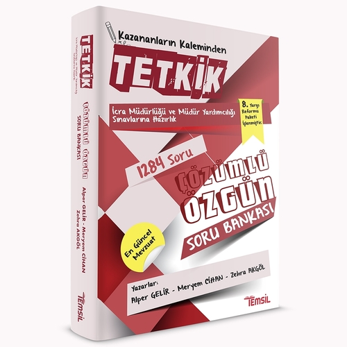 TETKİK İcra Müdürlüğü ve Müdür Yardımcılığı Sınavlarına Hazırlık Soru Bankası Dizgi Kitap Yayınları 2024