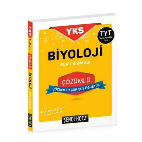 YKS TYT Biyoloji Çözümlü Soru Bankası Şenol Hoca Yayınları