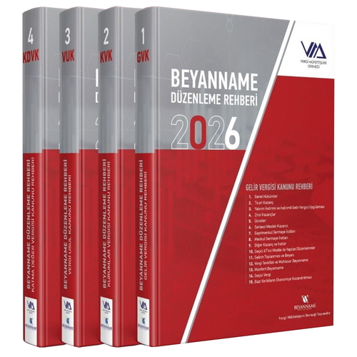 Beyanname Düzenleme Rehberi 4 Cilt Vergi Müfettişleri Derneği 2026
