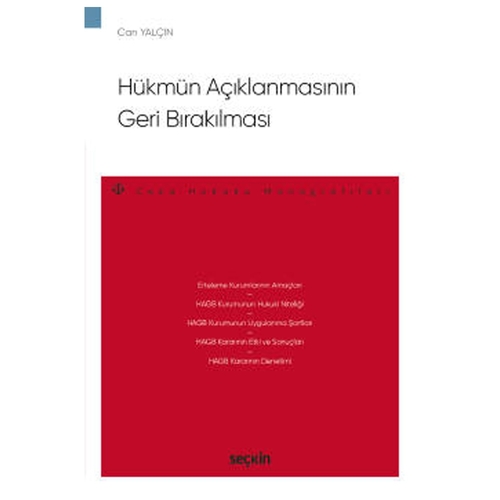 Hükmün Açıklanmasının Geri Bırakılması - Can Yalçın