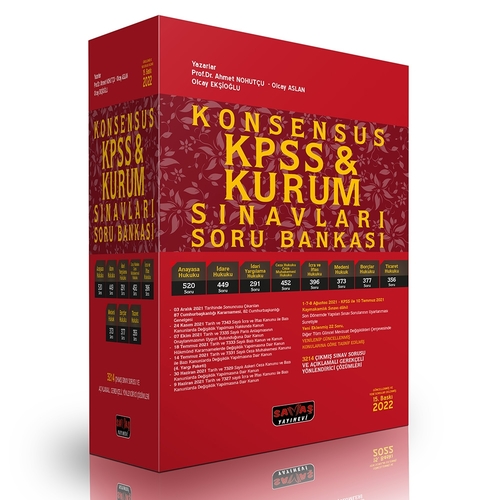 KONSENSUS KPSS A Grubu Hukuk Soru Bankası Savaş Yayınları 2022 - Kampanyalı