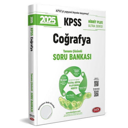 KPSS Hibrit Plus Ultra Serisi Coğrafya Soru Bankası Data Yayınları 2025