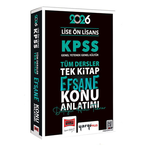 KPSS Lise Ön Lisans GK-GY Tüm Dersler Tek Kitap Efsane Konu Anlatımı Yargı Yayınları 2026