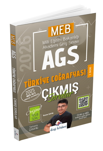MEB AGS Türkiye Coğrafyası Çıkmış Sorular Dizgi Kitap Yayınları 2026