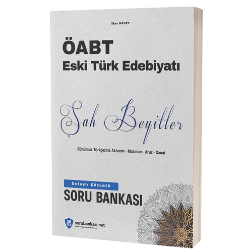ÖABT Türk Dili ve Edebiyatı Eski Türk Edebiyatı Şah Beyitler Soru Bankası Çözümlü Sorubankası.net Yayınları 2020