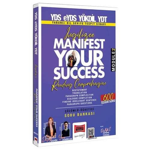YDS eYDS YÖKDİL YDT İngilizce Manifest Your Success Reading Comprehension Soru Bankası Module 2 Yargı Yayınları 2025